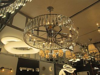 Подвесная люстра Citilux Aria EL321P10, хром, диаметр 89 см