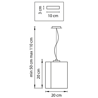 Подвес 2*11 см, 1*E27*6W, Черный матовый Lightstar Nubi 802117