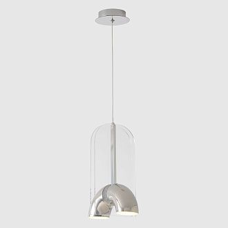 Светильник подвесной 19,5*13,5*25,5-228,6 см, *LED*12W, 4000K, Crystal Lux Element ELEMENT SP12W LED CHROME, Хром