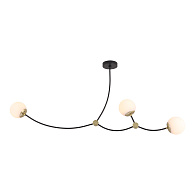 Потолочный светильник 133*55 см, 3*E27 Lussole LSP-8913 черный