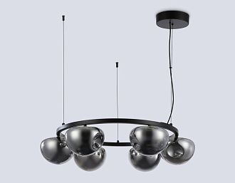 Подвесной светодиодный светильник **17,5- см, **W, 3000K, Ambrella Light High Light LH12003, черный, золото