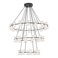 Люстра подвесная *88*100-120 см, 36*LED*3W, 3000K, Lussole Sherman LSP-7467, черный