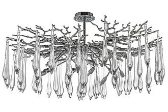 Люстра потолочная *100*56 см, 14*G9*40W, Dio D`arte Tavenna Nickel Tavenna H 1.3.100.108 N, никель