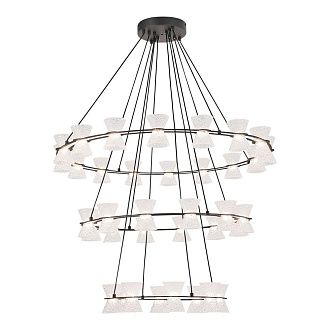 Люстра подвесная *88*100-120 см, 36*LED*3W, 3000K, Lussole Sherman LSP-7467, черный
