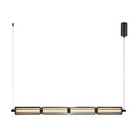 Подвесная люстра 90*6*20-173 см, 1*LED*14W, 3000K, Favourite Hexagoni 4776-4P, черный