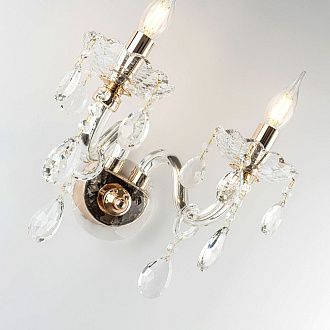 Бра 31*23*-25,5 см, 2*Е14*40W, Modelux  ML.7163.02P, Золото