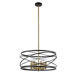 Подвесная люстра Vele Luce Florence VL5092P06, диаметр 50 см, черный
