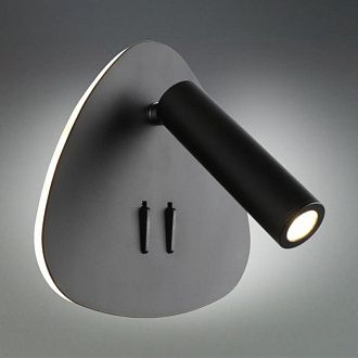 Бра 8*15,5*15 см 9W, K, Omnilux Omnilux 208 OML-20821-02, черный