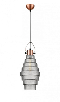 Подвесной светильник  21*120 см, 1*E27 медь, черный Vele Luce Genio VL5402P11