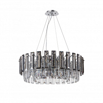 Люстра подвесная 60*60*60/120 см, 8*E14 40W Хром, Дымчатый, Прозрачный Stilfort Ton 2159/09/08P