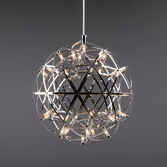 Подвесной светодиодный светильник Freya Amber FR5099PL-L21CH, 26W LED, 3000K, диаметр 40 см, хром