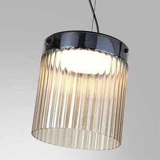 Подвес 23,5*23,5*159 см,  LED*W, 4000 К, Odeon Light Pillari, черный 5047/20L
