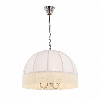 Люстра-абажур с бахромой диаметр 51 см Citilux CL407131 Базель бежевый