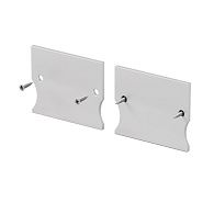 Комплект заглушек (для профиля 41×51) 2 шт., ALM-4151-EC 642057, *2*2 см, Maytoni Led Strip 642057, Серебро