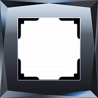 W0011208 Рамка на 1 пост Diamant , черный Werkel, 4690389158797