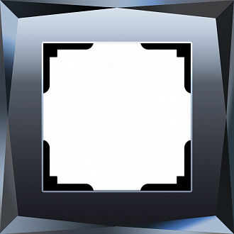 W0011208 Рамка на 1 пост Diamant , черный Werkel, 4690389158797