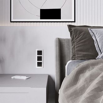 W1119048 Клавиша для выключателя перекрестного, черный акрил Werkel, 4690389197772