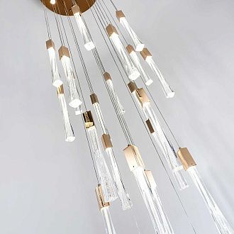 Подвесная люстра 60*300 см, LED 155W 4000K MODELUX ML.89138.25 GD золото