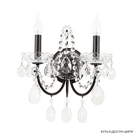 Бра 31 см, Crystal Lux ODELIS AP2 BROWN, коричневый кофейный