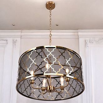 Подвесная люстра Romeo Five Light Pendant Lamp design by Cyan Design 63*63*39 см, 5*E14*40W, ImperiumLoft 40.1036, Латунь