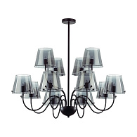 Люстра потолочная 83*70 см, 12*G9*20W Lumion Smoky 6570/12C черный