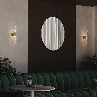 Бра 4*8*40 см,  LED, 5W, 3000К, Maytoni Selemo MOD328WL-L5BS3K латунный