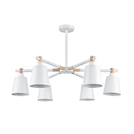 Люстра потолочная 80*51 см, 6*E27 Lumion ROSALINA 8097/6C белый