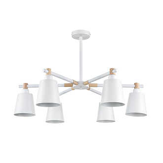 Люстра потолочная 80*51 см, 6*E27 Lumion ROSALINA 8097/6C белый