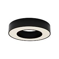 Потолочный светильник 30 см, 24W, 3000K, Maytoni Lua C093CL-24W3K-B, черный