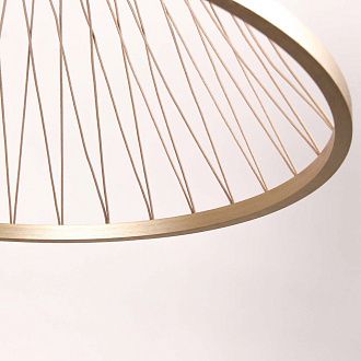 Подвес 60*40-150 см, 6*LED, 16W, 4000K, Favourite Fibra 4634-6P, золотой матовый