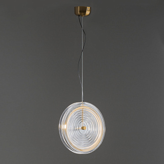 Светильник 30 см, 12W, 540 Lm, 3000K, 3 м2 Freya Borbon FR5442PL-L11TR, латунь