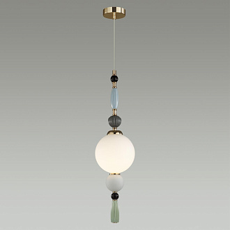 Подвесной светильник  15*15*59-216 см, 1*E14*40W Odeon Light Palle 5405/1A золотой