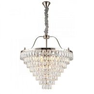 Каскадная люстра 70*95-180 см, 13*E14, 40W, Aployt Gerta APL.725.03.13, хром