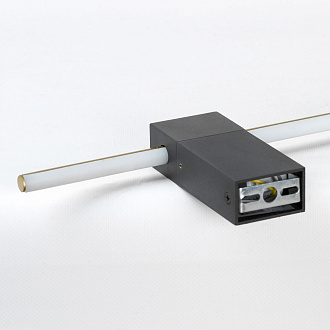 Бра настенное 3*100-100 см, 1*LED, 16W, 3000K, Lussole Bridgeport LSP-7354, матовое золото