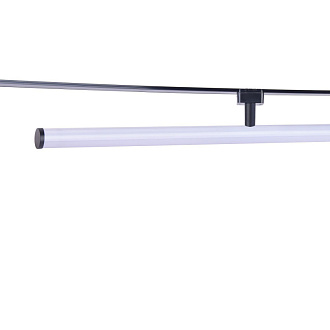 Потолочный светильник Favourite Unika 4157-2U, L604*W28*H82, магнитный светильник черного цвета на шинопровод, с поворотным механизмом, акриловый рассеиватель со встроенной лентой LED