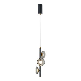 Подвесной светильник 14 см, 12W, 3000K, Lussole LSP-4016, черный