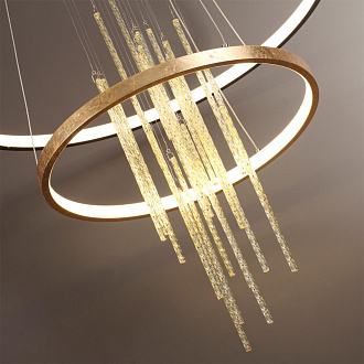 Светильник 60 см, 63W, 4000K Odeon Light Monica 3901/63L, золото-черный