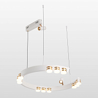 Люстра подвесная 60*35 см, 14*LED*3W  Lussole Gilbert LSP-7176 белый