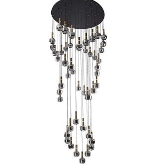Люстра подвесная *105*30-500 см, 48*G9*15W, Citilux Lass CL249051, Золото\Черный