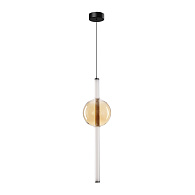 Светильник подвесной 16*60 см, 1 LED*12W, 3500 К, Arte Lamp Rigla A6839SP-12AM, Черный