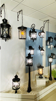 Уличный светильник 60 см Odeon Light Sation 4045/3B черный/золотая патина