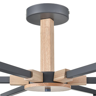 Люстра потолочная 79,5*35 см, 6*E27 Lumion COLANGE 8096/6C серый