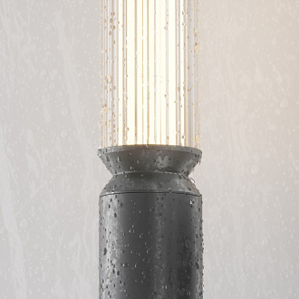 Садово-парковый светильник 7,5*78,5 см, LED, 12W, 3000К, Maytoni Lit O593FL-L12GF3K серый