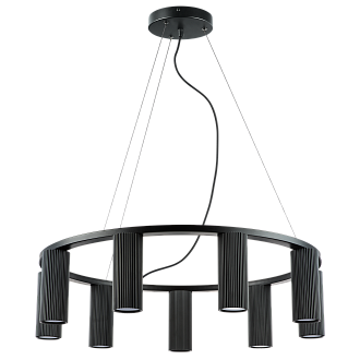 Люстра подвесная 65*16 см, 9*GU10*45W, Черный матовый Lightstar Roma 718097