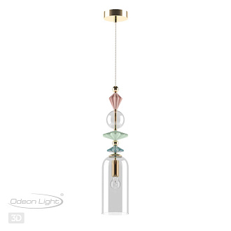 Подвесной светильник диаметр 11 см Odeon Light Bizet 4855/1 Золото