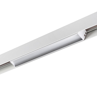 Трековый светильник 25 см для низковольного шинопровода Novotech Flum 358413, 12W LED, 4000K, белый