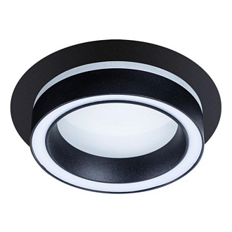 Точечный светильник 2*10,5*4,3 см, GX53 * 1 * 15W, Arte Lamp Atik A4513PL-1BK, вр 9,2 см