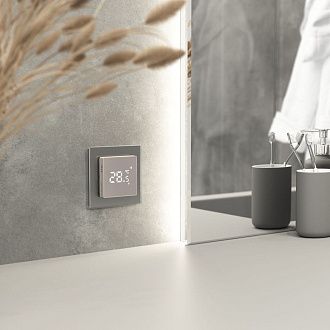 W1151217 Умный сенсорный терморегулятор  для теплого пола, дымчатый Werkel, 4690389201165