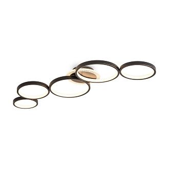 Светильник 94,5*40,5*6-6 см, *LED*150W, 3000-5700K, Freya Нео Гео/Neo Geo FR6201CL-L150GB, Черный и Золото