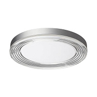 Настенно-потолочный светильник 50*6 см, LED 112W 4000K Sonex Infinita 7728/112L серебро/прозрачный